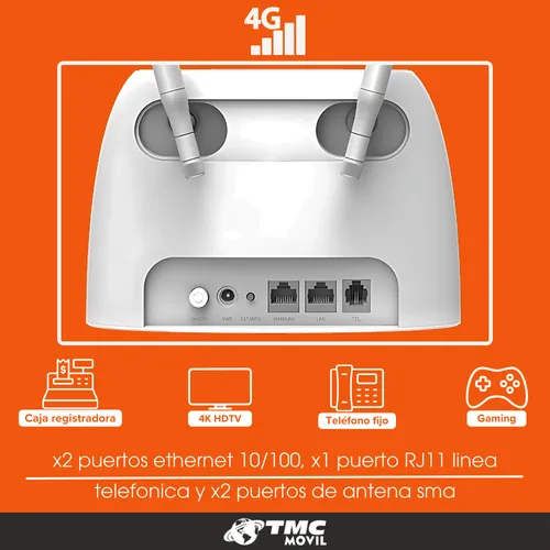 Tenda N300 4g06 Para Operadores Etb Y Wom Con Lte.