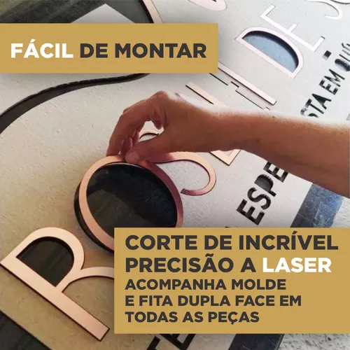 Nome Personalizado Em Mdf Para Salão De Beleza E Outros - Contagem, Mg -  Zip Anúncios