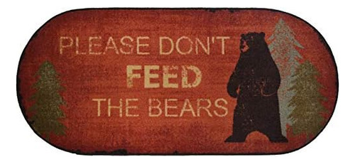 Alfombra Don??t Feed Bears, 20 In X 44