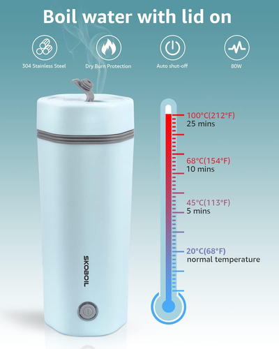 Hervidor De Agua Para Coche 12v - Hervidor Electrico Port...