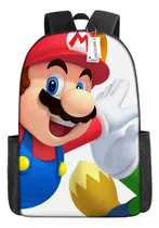 Comprar Mochila De Dibujos Animados Con Patrón 3d De Super Mario De