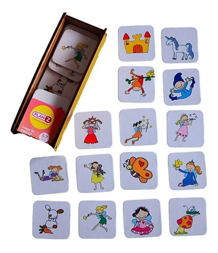 Juego De Memoria Hadas Didáctico Infantil Plan Z Caja Madera