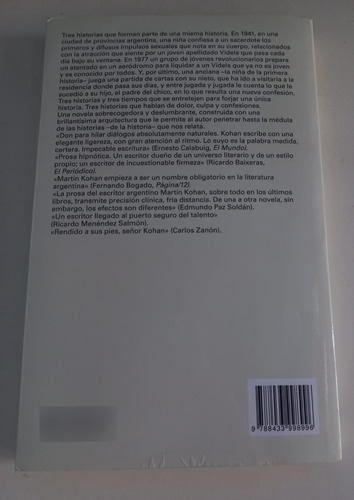 Confesión, Martín Kohan