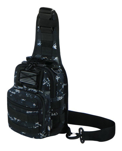 Mochila Pechera Táctica Eastwest Rtc517 Bandolera Convertibl Color Navy Acu