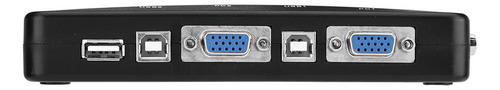 3 Vías 4 Puertos Usb Vga Conmutador Kvm Caja De Control De N