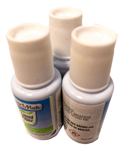 Corrector Liquido De Brocha, Liquid Paper Botella, 3 Pzas.