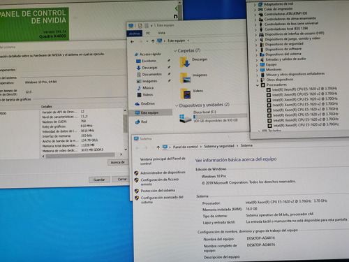 Cpu Hp Z420 Xeon 16gb Ram 1tb Disco Duro Nvidia K4000 3gb (Reacondicionado)