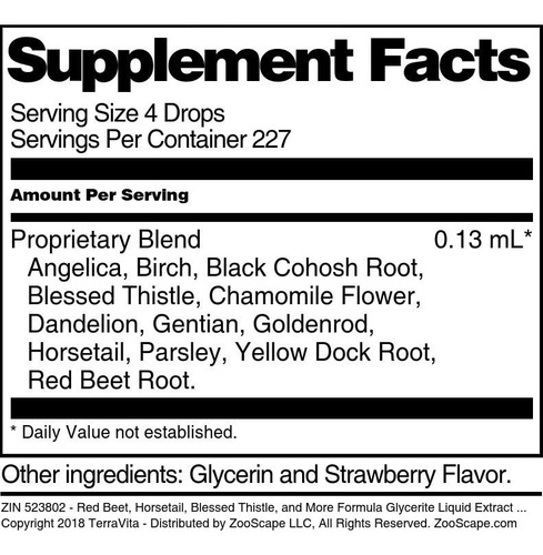 Terravita Extracto Líquido Remolacha 2 X 1oz Fresa