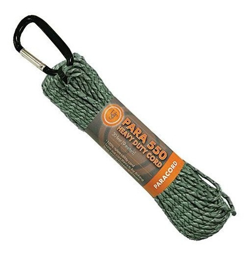 Ust Heavy Duty Paracord, 550 Libras, 30 Pies, Verde Camuflaj