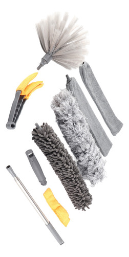 Plumero De Plumas, 9 Unidades, Kit De Microfibra, Extensible