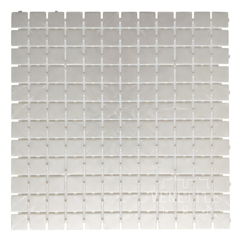 Venecitas Polipropileno Blanco Perlado Pileta Baño 32,5x32,5