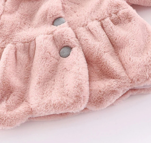 Chaqueta Con Capucha Para Niñas De Felpa Abrigos Para Niñas