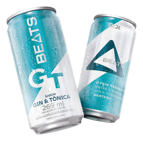 Kit 8 Skol Beats Gt Gin E Tônica 269ml Prático E Refrescante