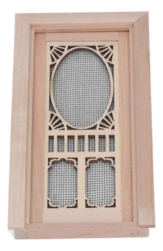 Pantalla De Madera Para Puerta De Muñecas, Abedul, Tamaño 1: