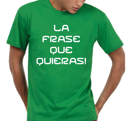 Remera De Hombre Personalizada Con Tu Frase O Tu Logo