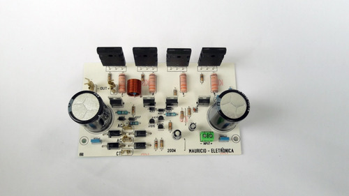 Placa 200w Com Fonte Embutida, Ativar Caixa,sub,amplificador