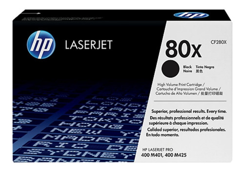 Toner 80x Black Laserjet Original Hp