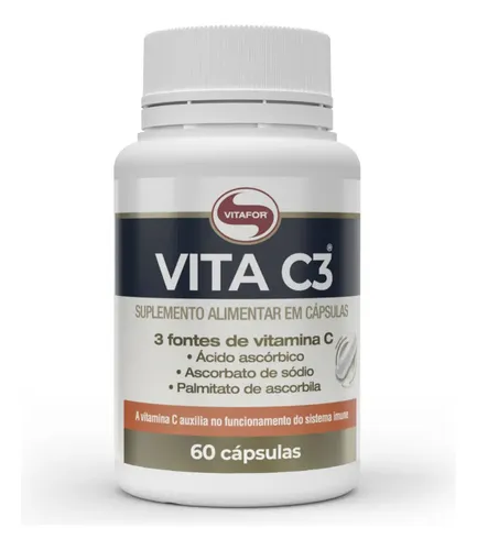 Suplemento Alimentar Vita C3 60 Cápsulas - Foto oficial e menor preço