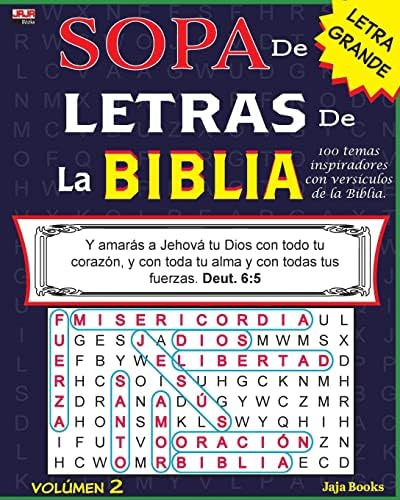 Sopa De Letras De La Biblia, Volúmen 2 (spanish Bible Word Search) (spanish Edition), De Jaja Books. Editorial Createspace Independent Publishing Platform, Tapa Dura En Español
