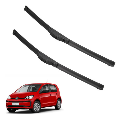 Kit 2 Escobillas Delanteras Flex Goma Vw Up 2014 A 2022