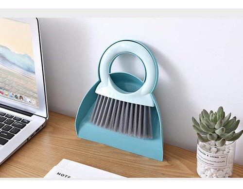 Mini Recogedor Con Escoba Cepillo Plastico Limpieza Portatil Color Mixto Al Azar