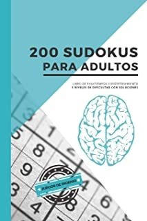 200 Sudokus Para Adultos  Libro De Pasatiempos Y Entr Lmz1
