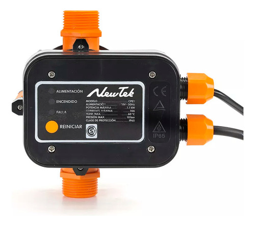  Newtek 2755 Presurizador Control Presión Inteligente Automatico Motores De Agua Bombas 1 Periféricas 1.5 Hp Elevadoras Al Tanque