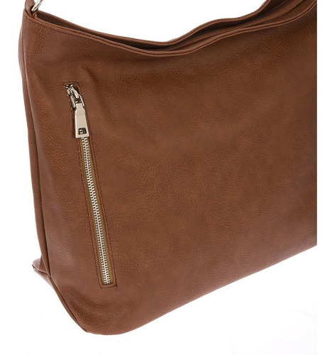 Conjunto De Bolsa Para Dama Hobo Y Cartera Jennyfer Original Color Marrón Diseño De La Tela Liso