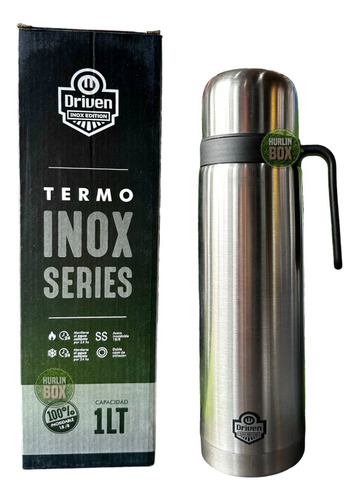 Termo Acero Inoxidable 1 Lt Tapon Cebador - Driven