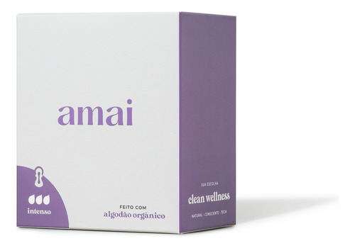 Absorvente Noturno/intenso Amai - Algodão Orgânico - 28 Und.