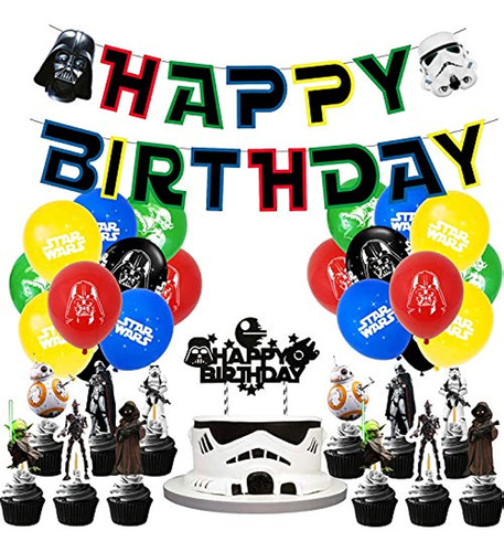 Suministros Para Fiestas De Cumpleaños De Star Wars, El Jueg