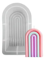 Comprar Molde De Silicona Arco Iris Para Velas Jabones Resina Yeso