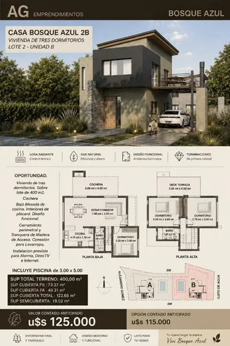  Preventa 3 Dorm Pileta Casa Gas Merlo, San Luis