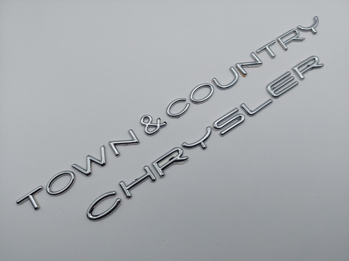 Emblemas Chrysler Town & Country Letras Cromadas 