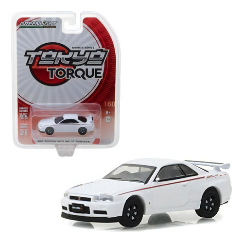 Greenlight Nissan Skyline Gt-r 1/64 Diecast Llantas Goma