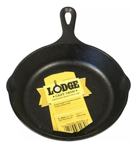 Sarten Redondo 16.5cm Hierro Fundido Lodge Color Negro