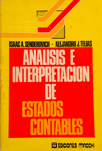Análisis E Interpretación De Estados Contables Senderovich (Usado)