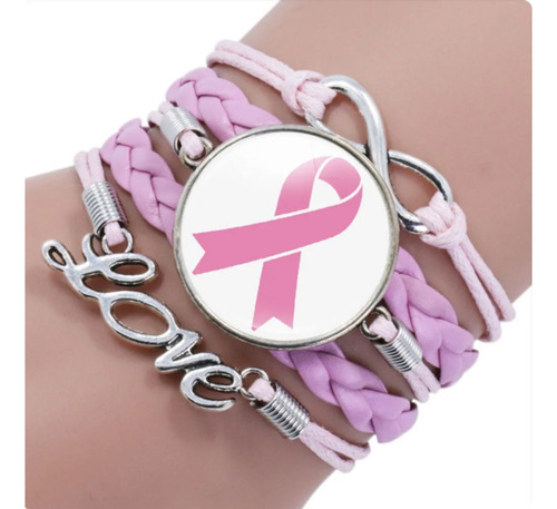 Pulsera Rosa Del Día De Lucha Contra El Cáncer De Mama