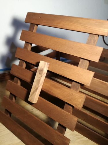 Huacal De Madera Con Tapa Acabado Fino Color Nogal