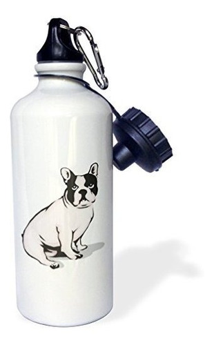 3drose Botella De Agua Para Deportes  Lindo Y Tierno Perro B