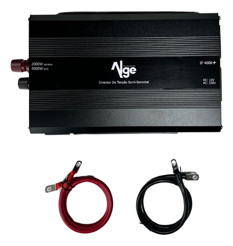Inversor De Tensão Alge 4000w Pico 2000w Nominal 12/220v