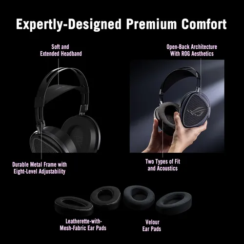 Headset Gamer Asus Rog Kithara Planar Magnetic Preto | MercadoLivre