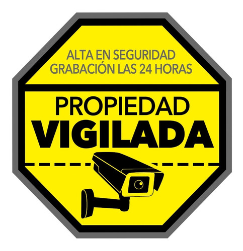 Señaletica Propiedad Vigilada 30cmx0cm