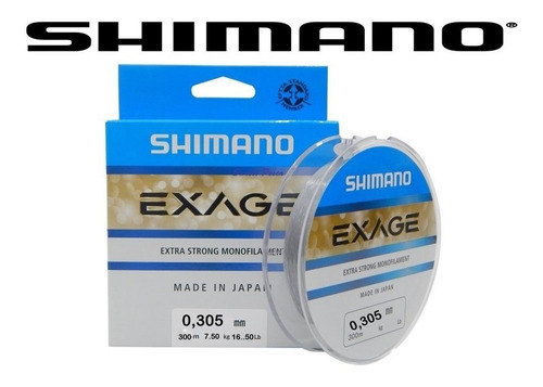 Nylon Shimano Exage 0.255 Mm Monofilamento 150 Mts Spinning