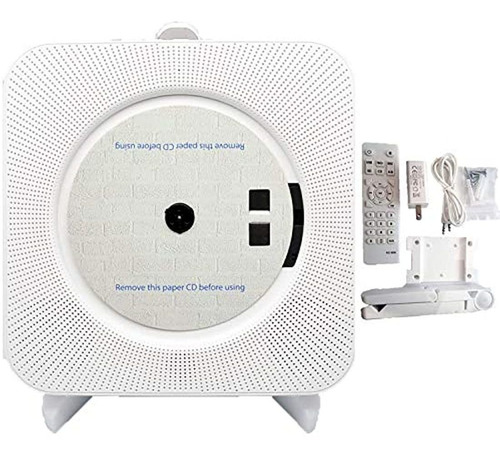 Imagen 1 de 7 de Discmans Con Bluetooth/radio Fm, Para Pared, Color Blanco