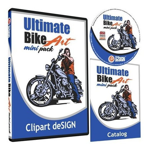 Motocicleta Biker Clipart-vinilo Cortador Plotter Clip Art I