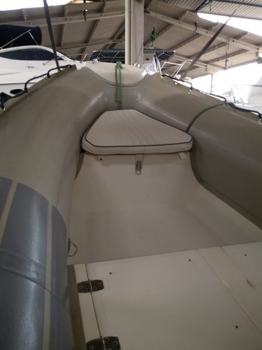 Bote Inflável Zefir F420 Casco Rígido C/ Motor Evinrude Etec