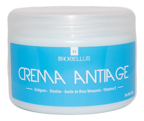 Crema Antiage Con Colágeno Y Vitamina E - Biobellus 250ml