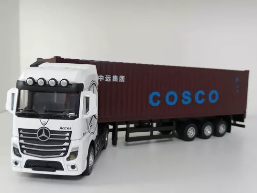 Miniatura Carreta Mercedes Benz Container Esc 1:50 Cosco