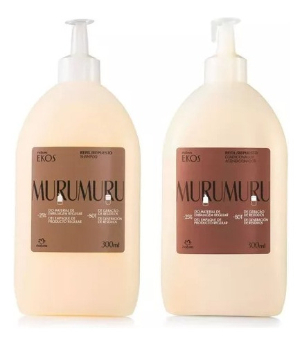 Repuesto Acondicionador + Shampu Murumurú 300ml Ekos-natura 